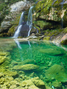 Slap Virje, Bovec, Soca Tal, Slowenien Slap Virje, Bovec, Soca Tal, Slowenien